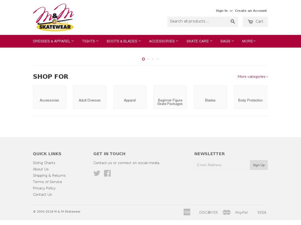 mmskatewear.com shopify website screenshot