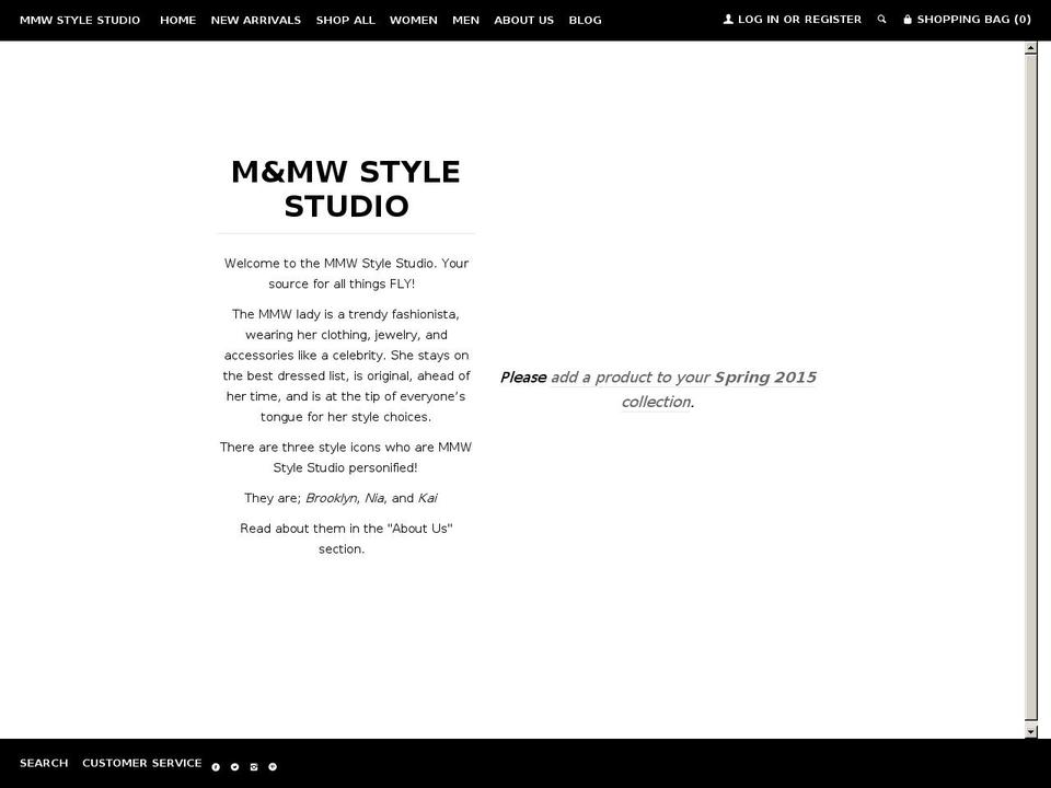 mmwstylestudio.com shopify website screenshot