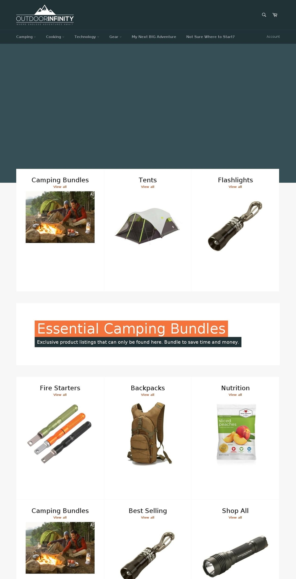 OutdoorInfinity Shopify theme site example mnat-premium-products.myshopify.com