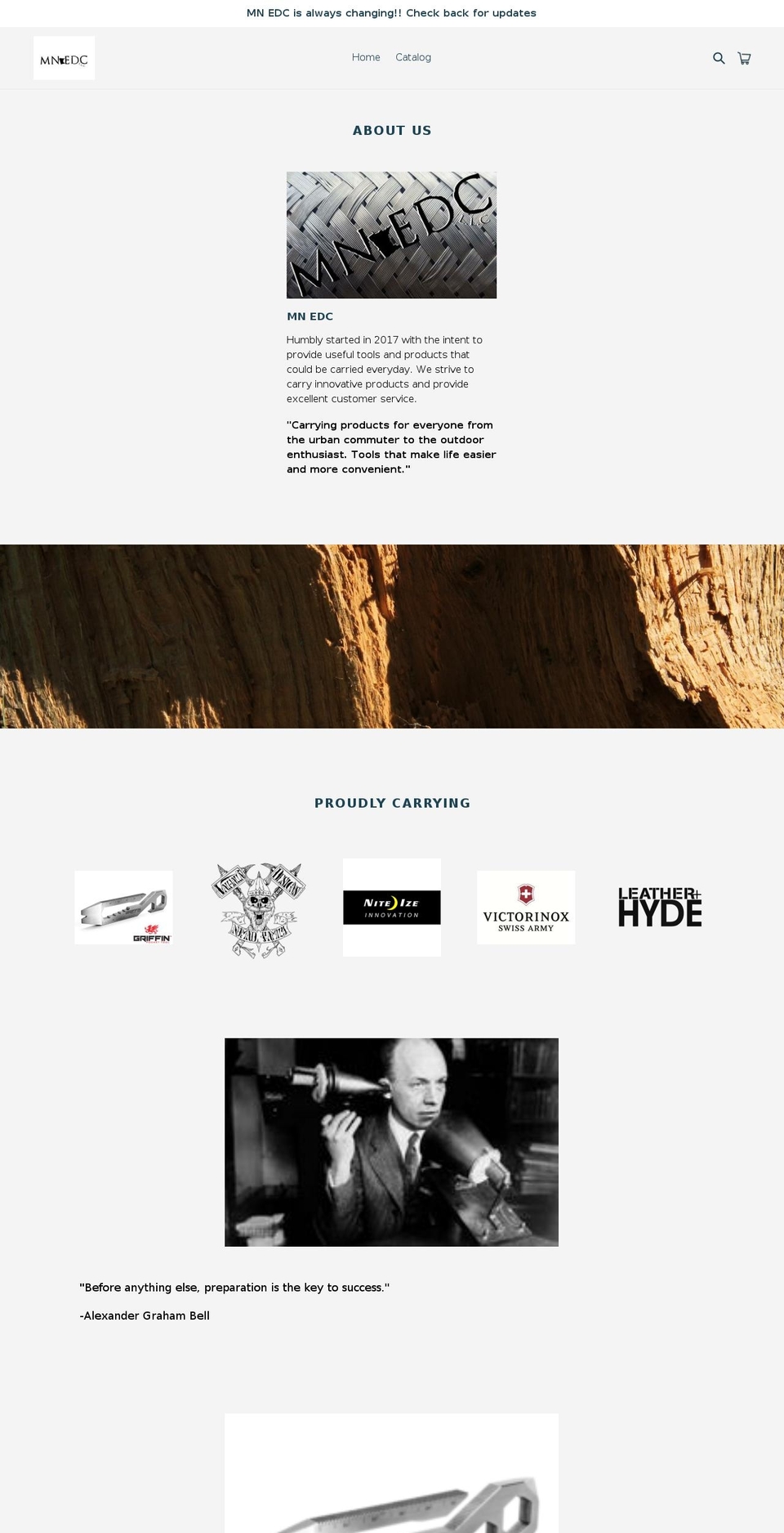 mnedc.com — Shopify storefront screenshot