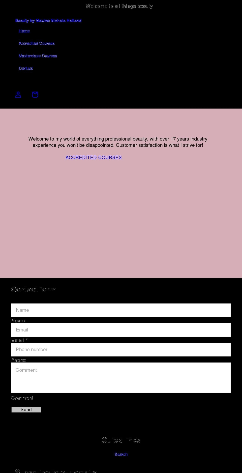 mnhbeauty.com shopify website screenshot