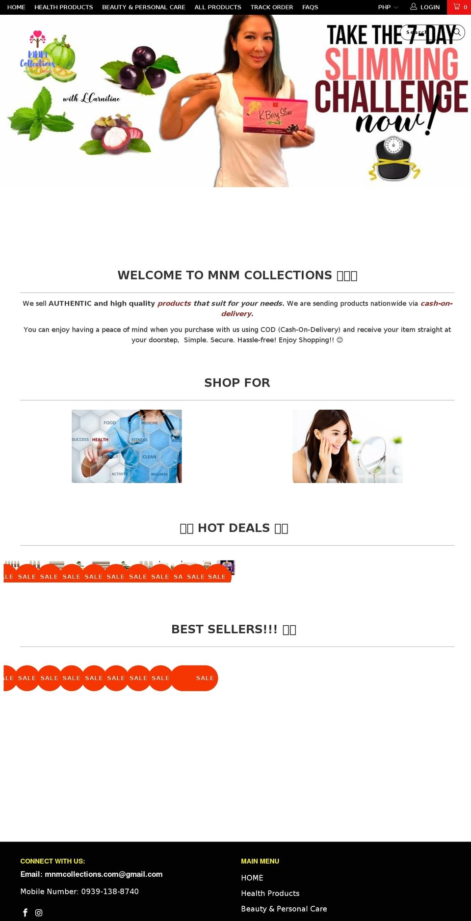 ecomm-secret-theme Shopify theme site example mnmcollections.com