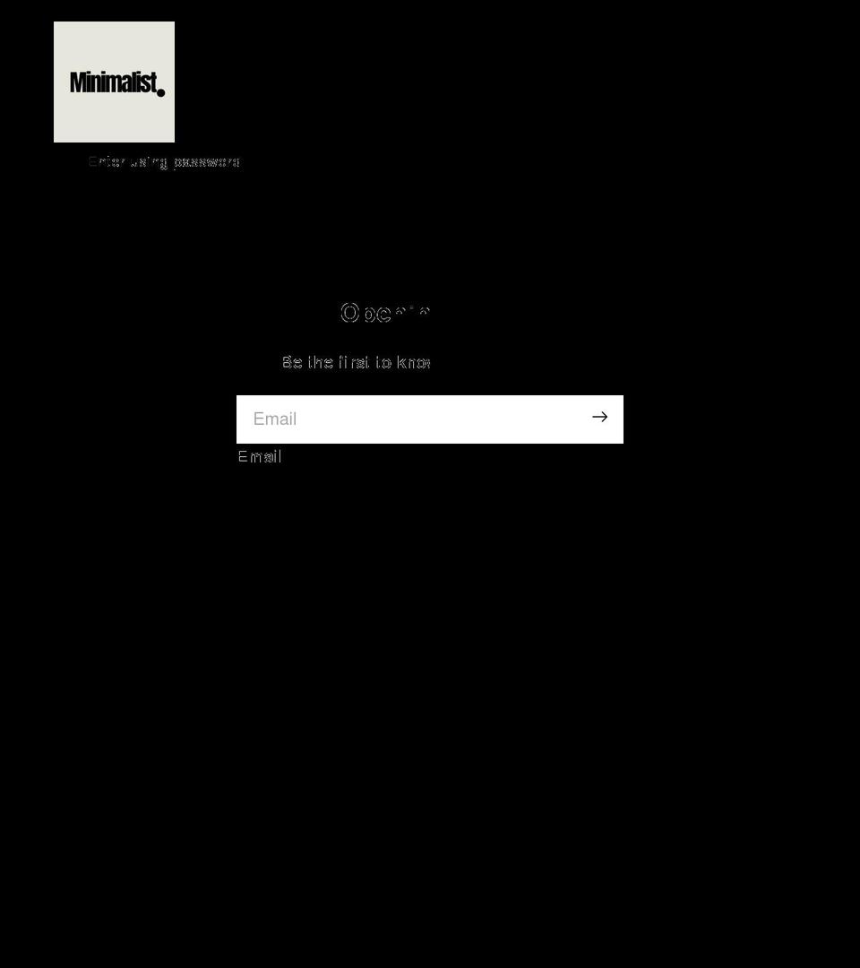 mnmlst.store shopify website screenshot