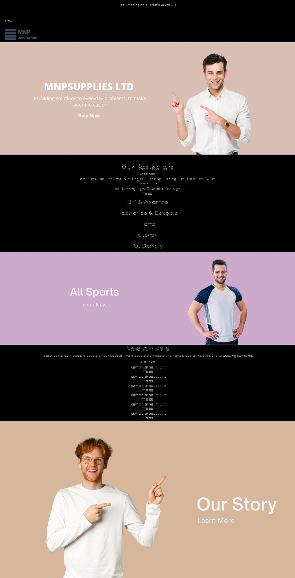 mnpsupplies.com shopify website screenshot