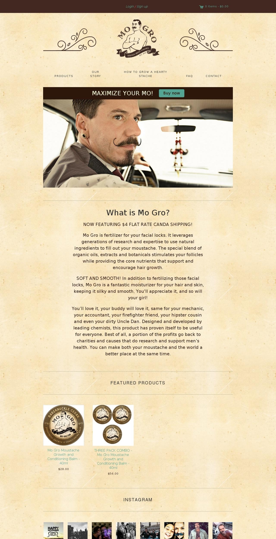 mo-gro.com shopify website screenshot