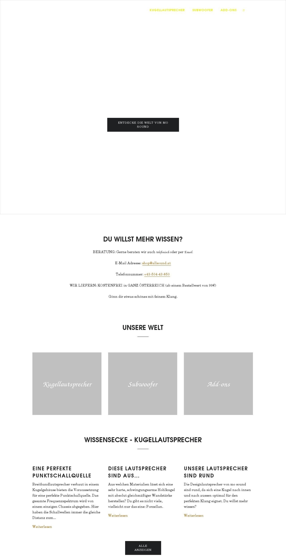 mo-sound.store shopify website screenshot