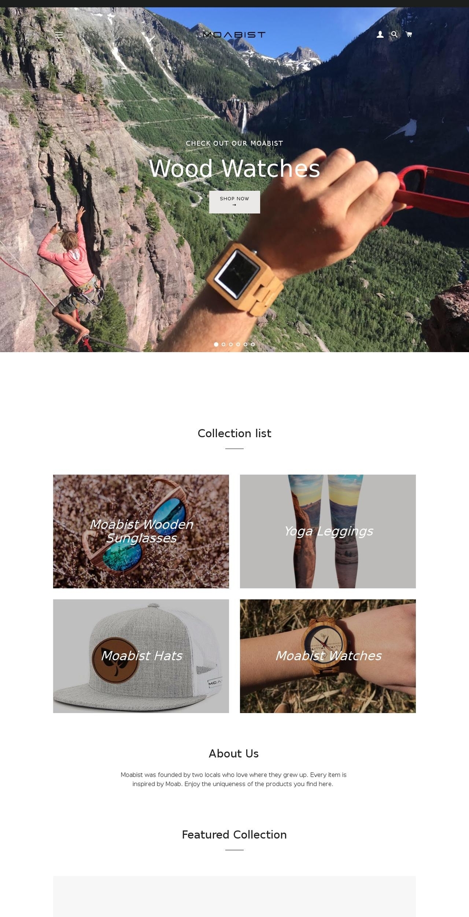 moabist.com shopify website screenshot