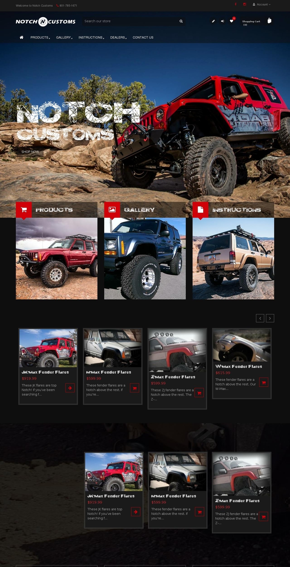 Notch Customs (Tabs Fix) Shopify theme site example moaboutfitter.com