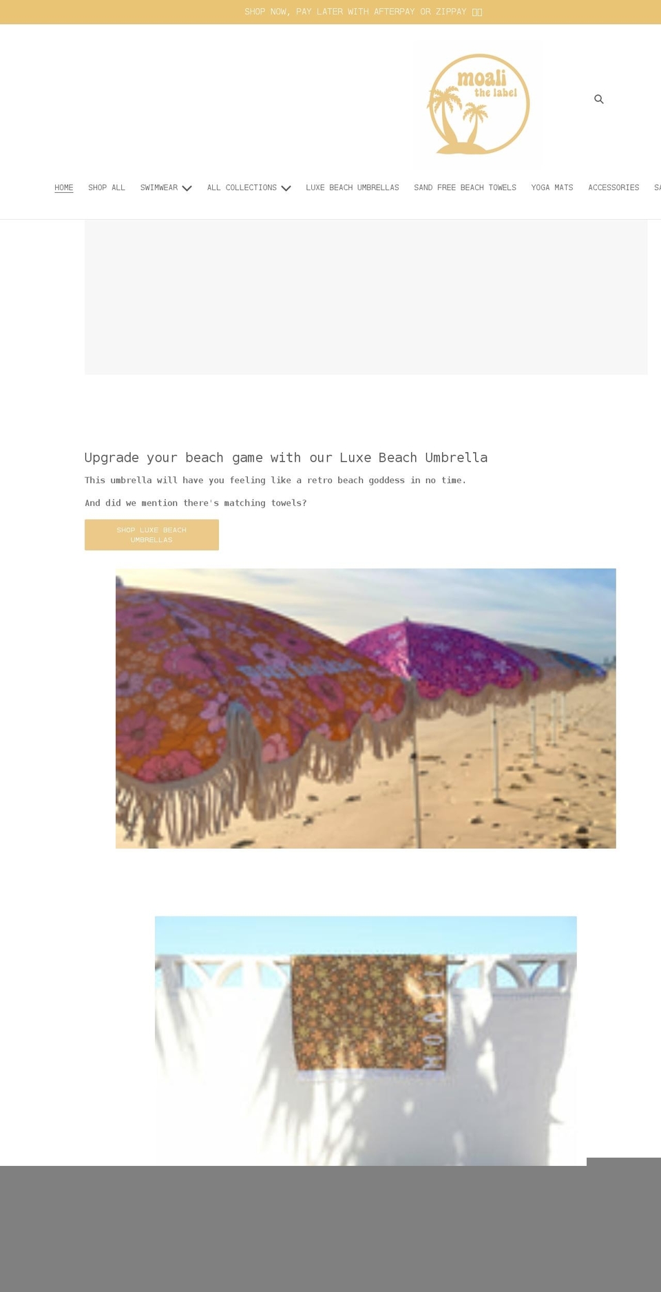 moalithelabel.com shopify website screenshot