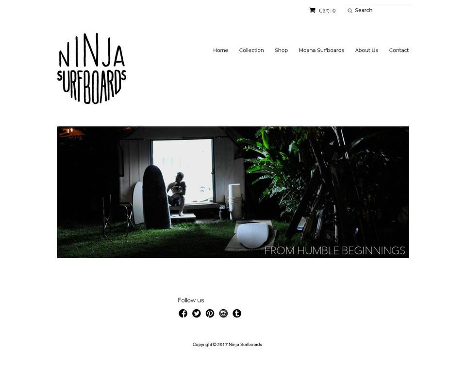moanasurfboards.com shopify website screenshot
