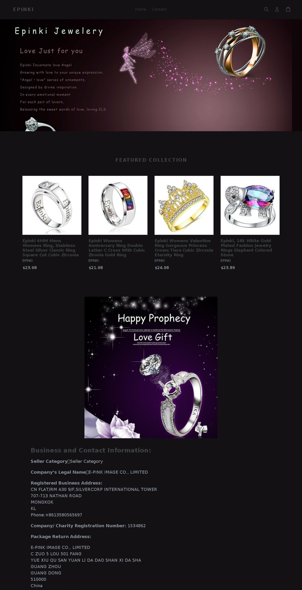 moandyjewelry.com shopify website screenshot