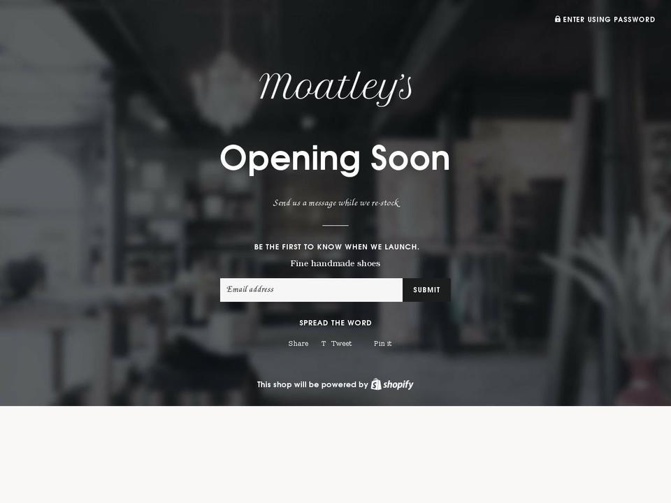 moatleys.com shopify website screenshot