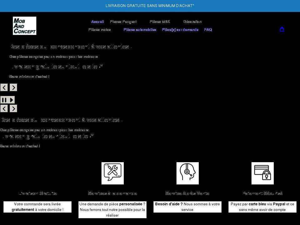 mobandconcept.com shopify website screenshot
