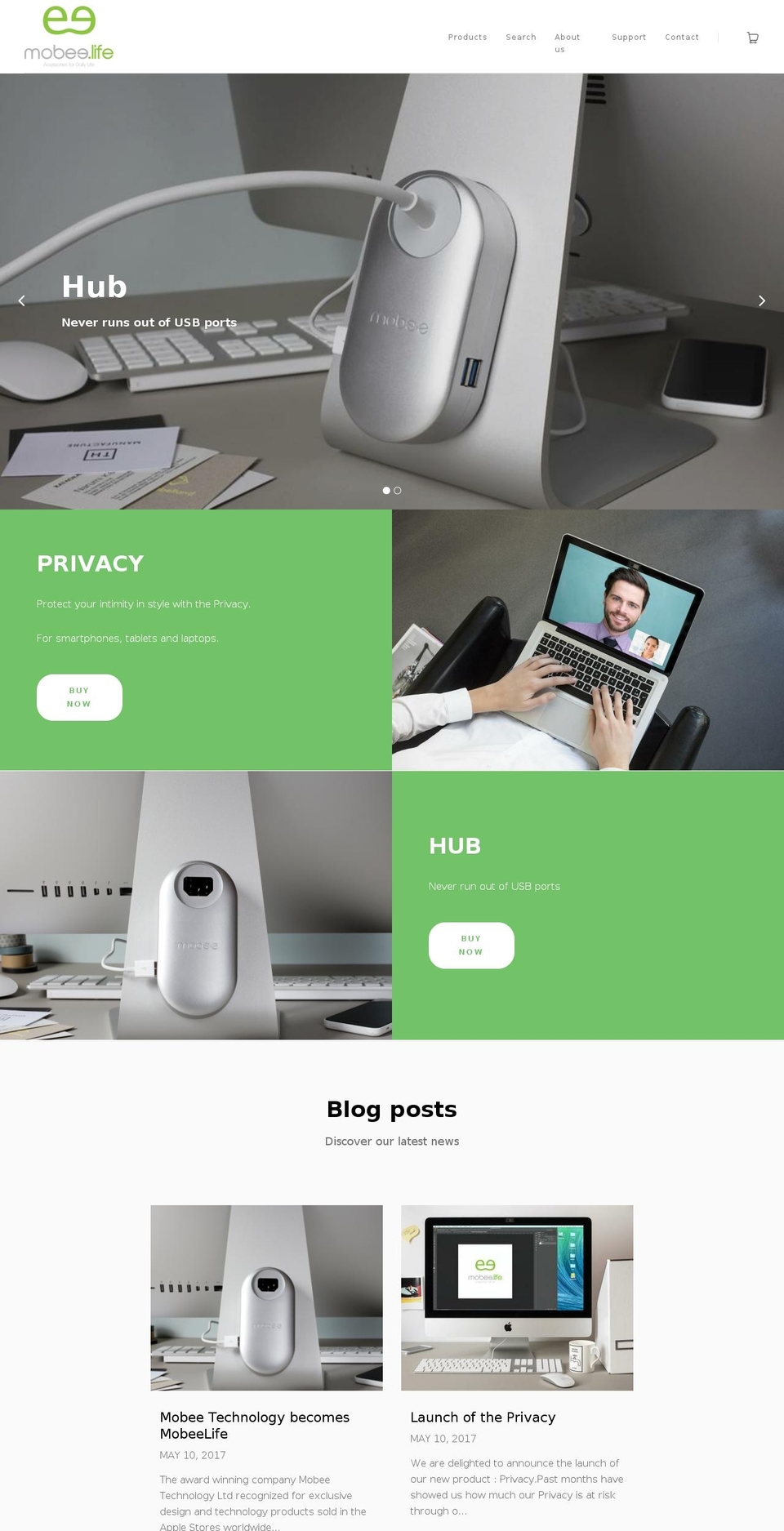 mobee.life shopify website screenshot