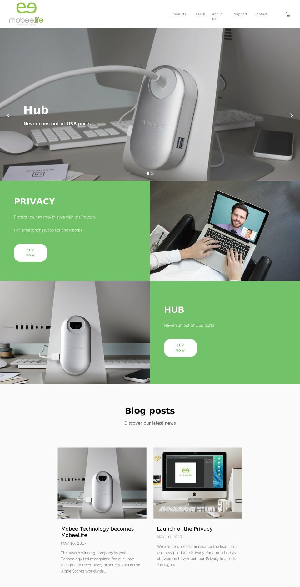 mobeelife.com — Shopify storefront screenshot