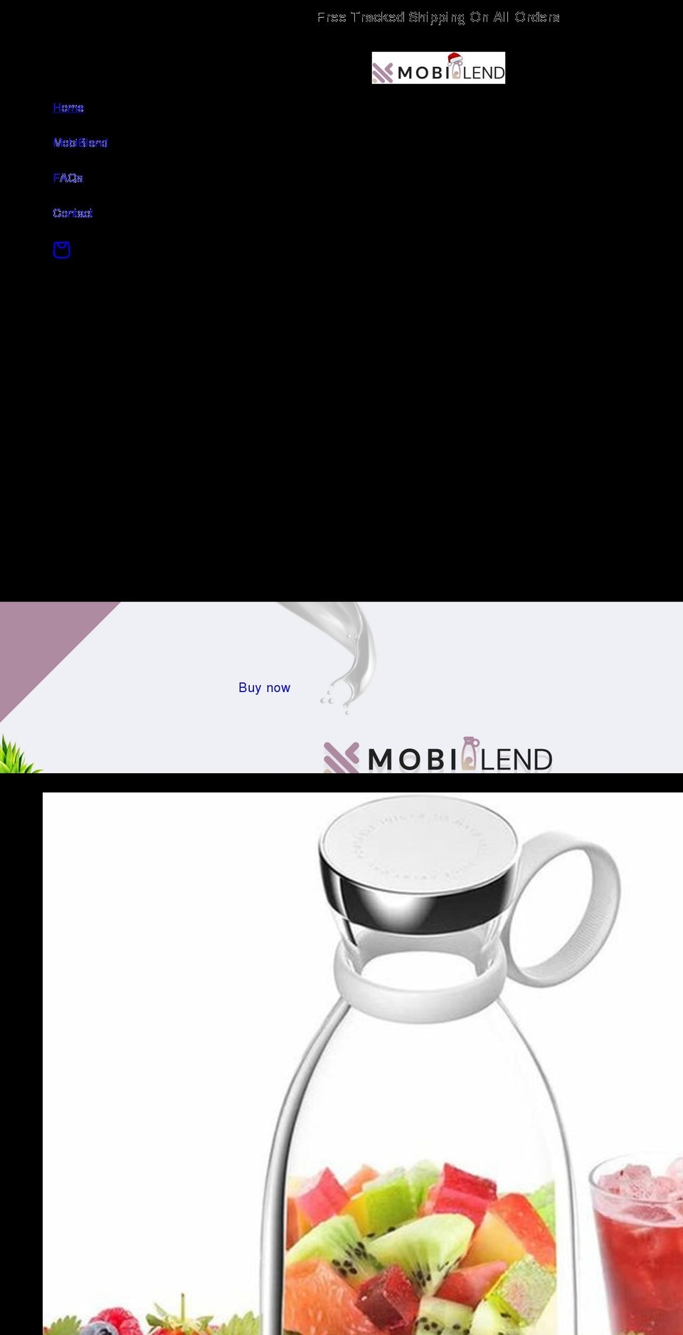 mobi-blend.com shopify website screenshot