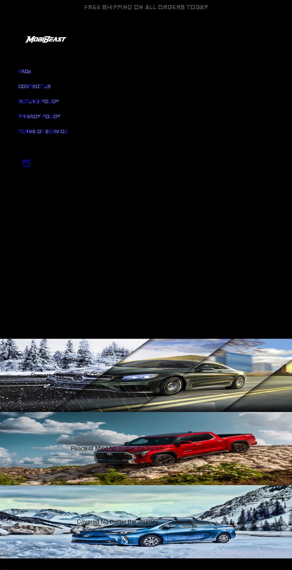 mobibeast.com shopify website screenshot