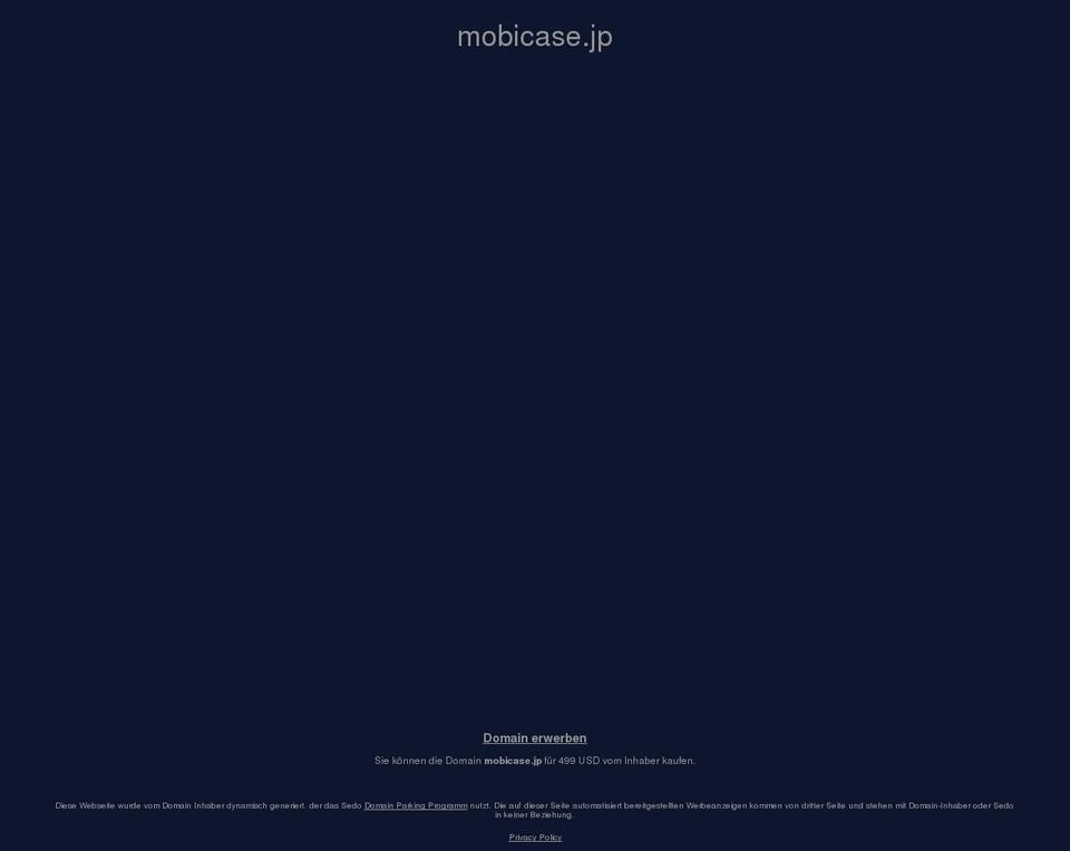 mobicase.jp shopify website screenshot