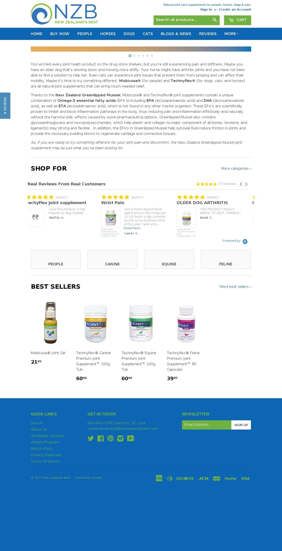 mobicosa-technyflex.com shopify website screenshot