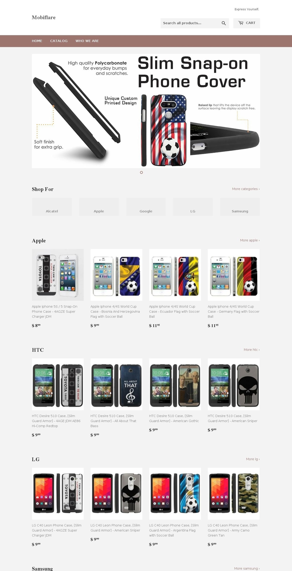 mobiflare.com shopify website screenshot