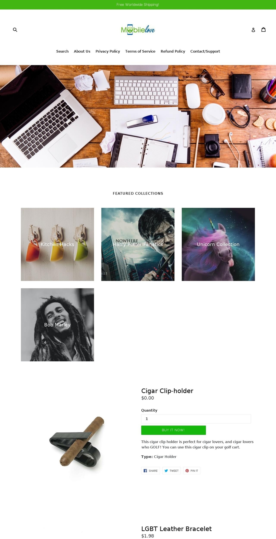 mobiielove.com — Shopify storefront screenshot
