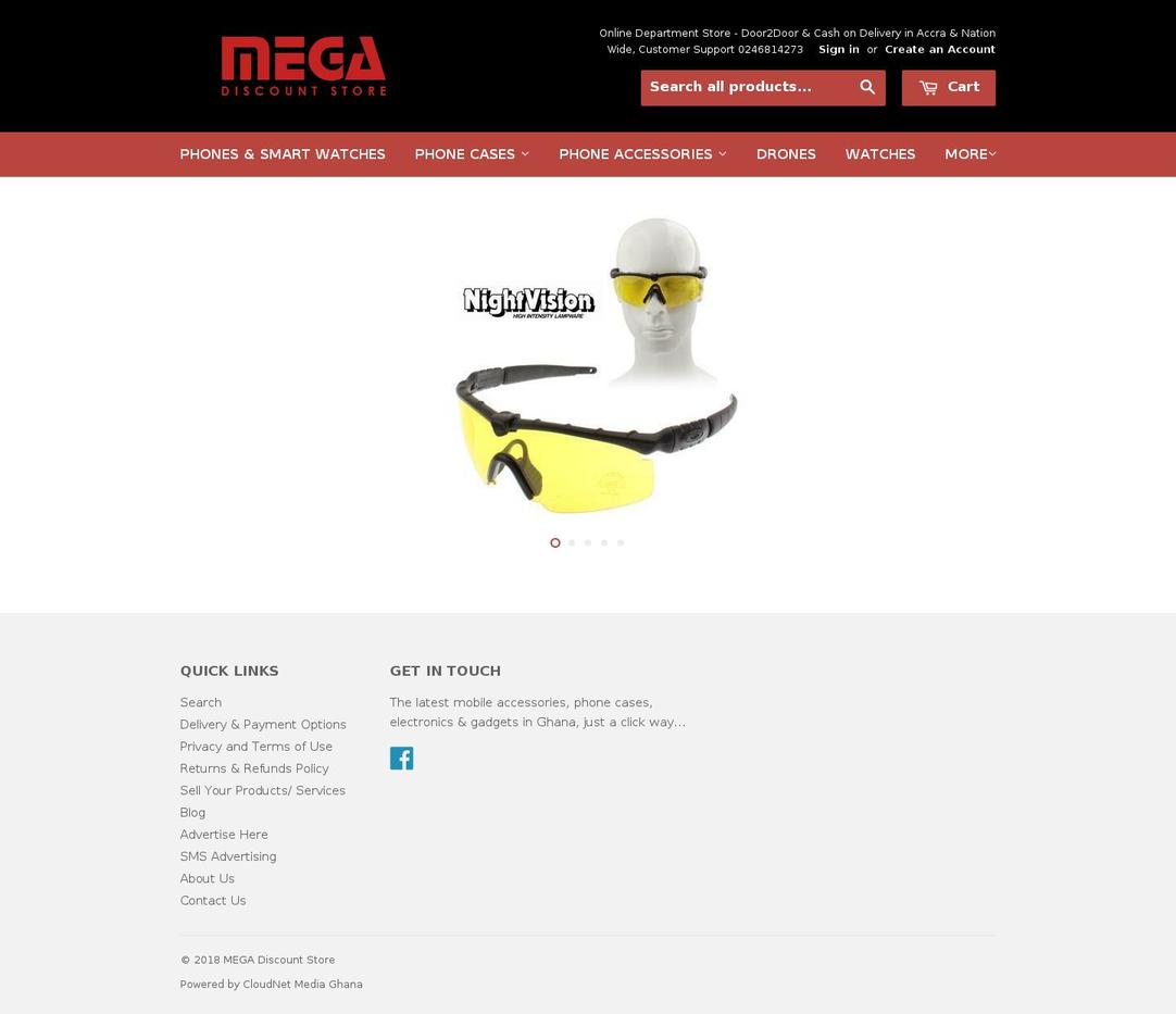 mobiland-gh.com shopify website screenshot