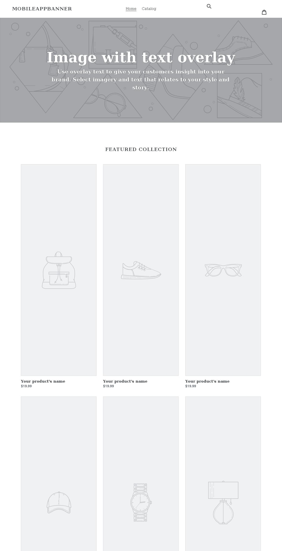 mobileappbanner.myshopify.com shopify website screenshot