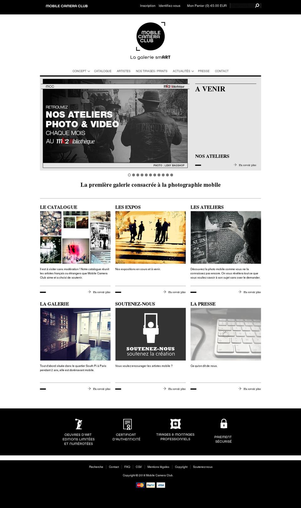 mobilecameraclub.com — Shopify storefront screenshot