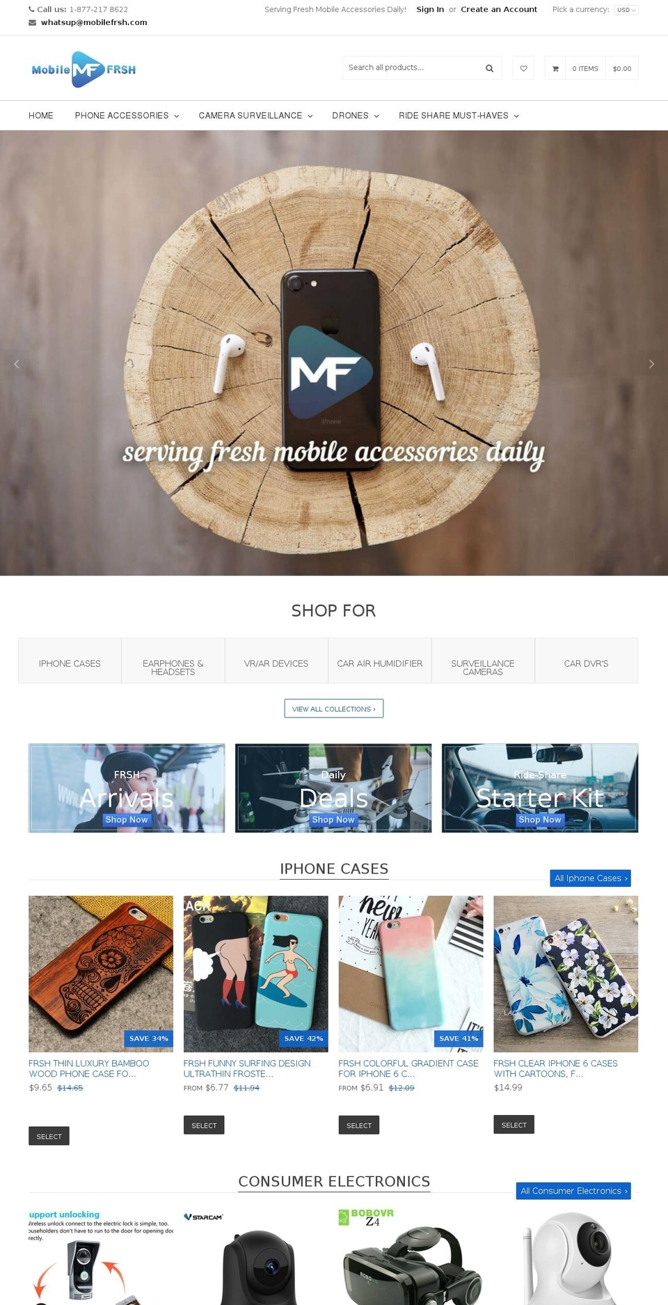 qrack-v1-5-7 Shopify theme site example mobilefrsh.com