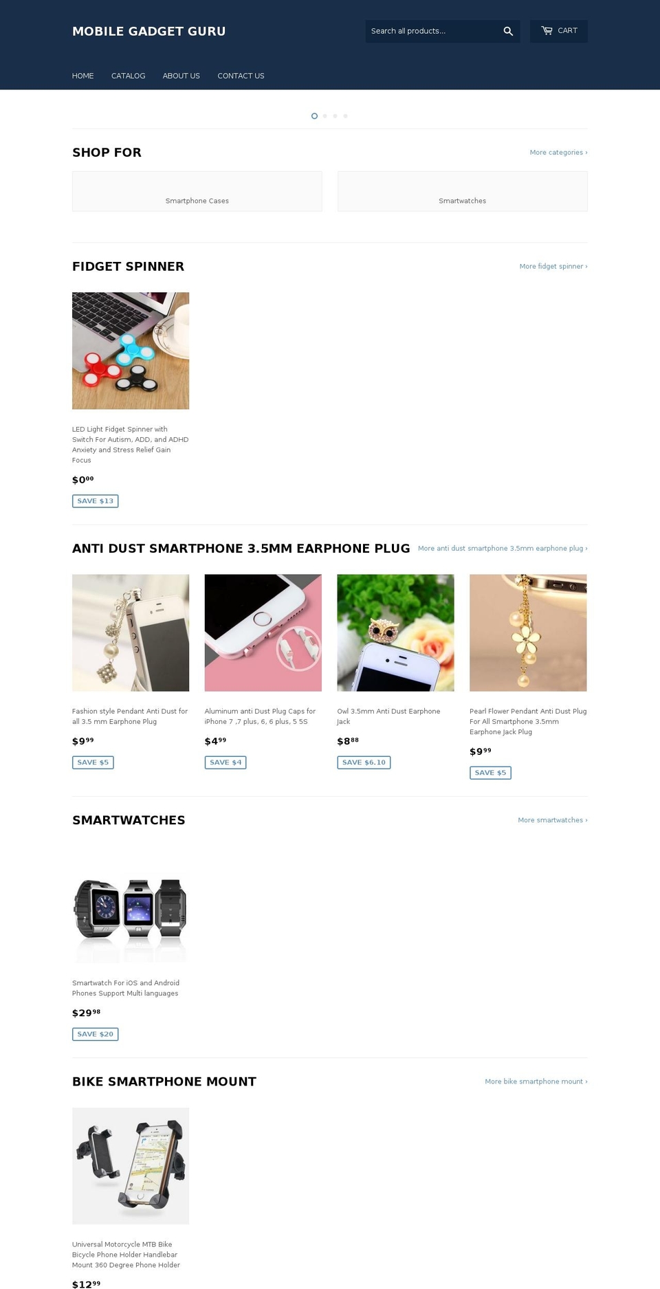 mobilegadgetguru.com — Shopify storefront screenshot