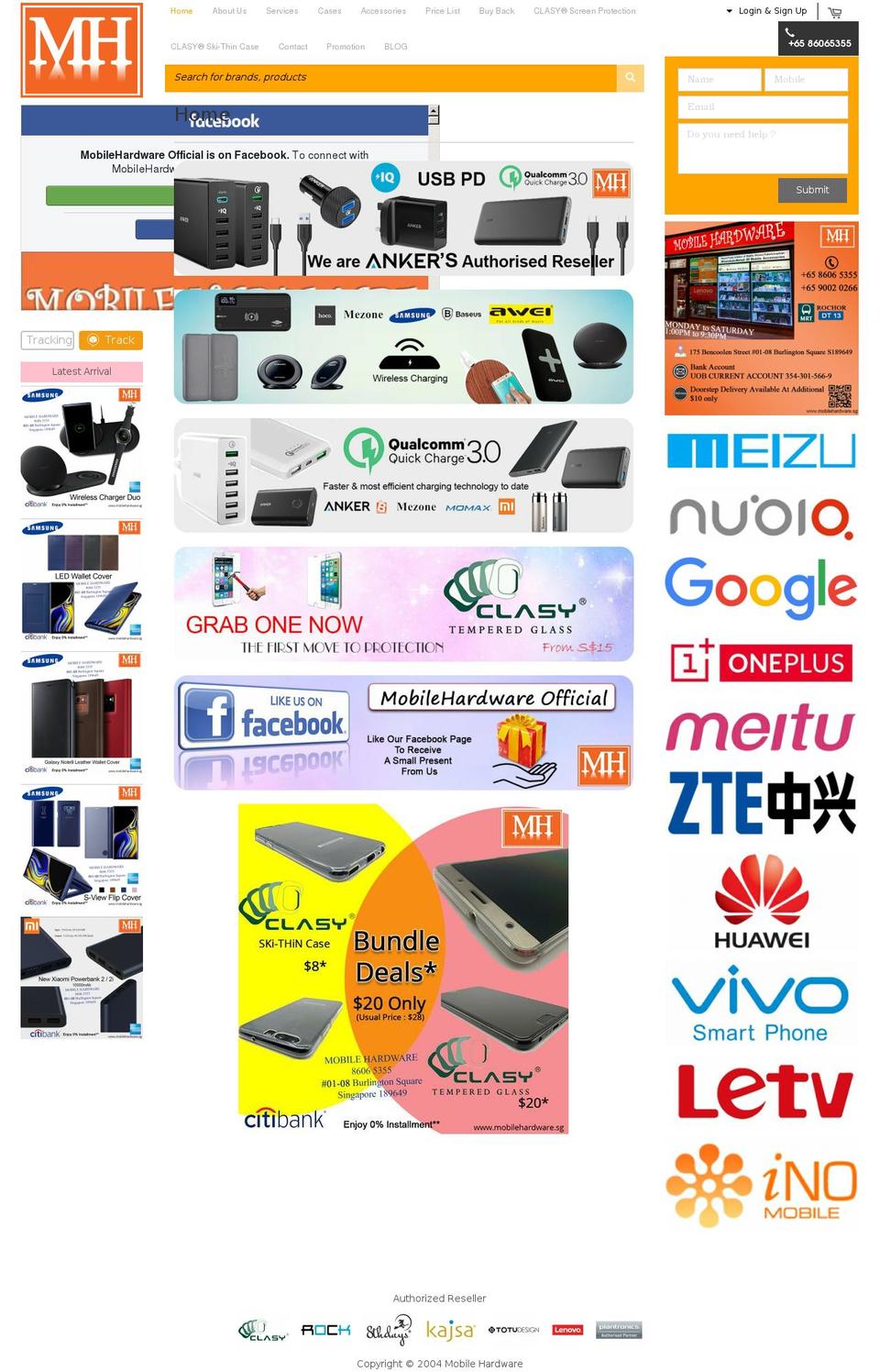 mobilehardware.sg shopify website screenshot