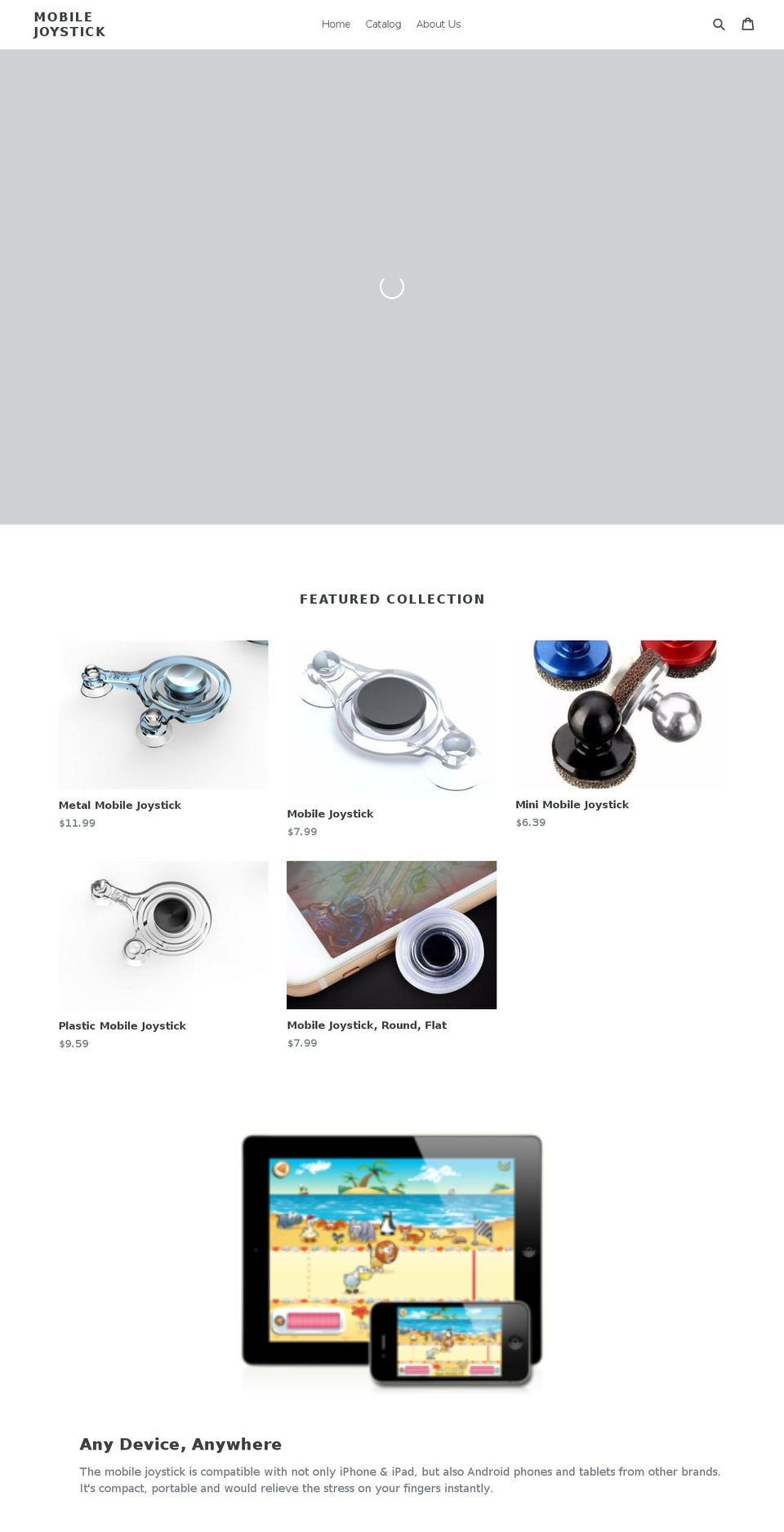 mobilejoystickny.com — Shopify storefront screenshot
