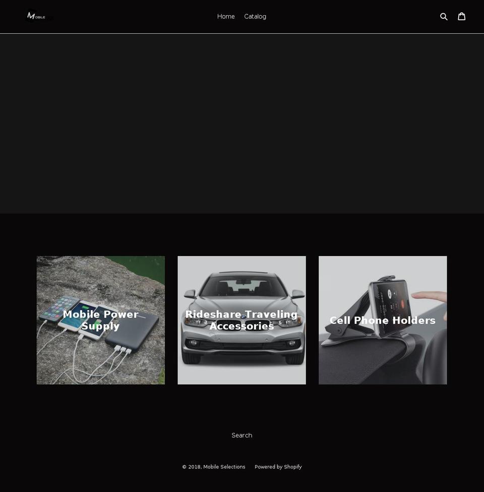 mobileselections.com — Shopify storefront screenshot