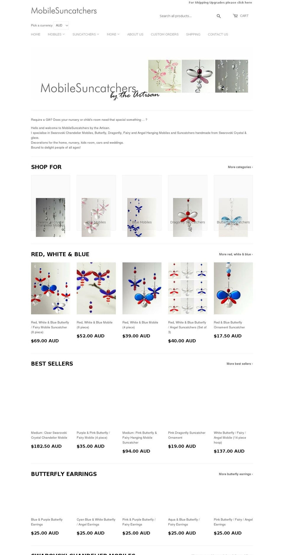 mobilesuncatchers.com shopify website screenshot