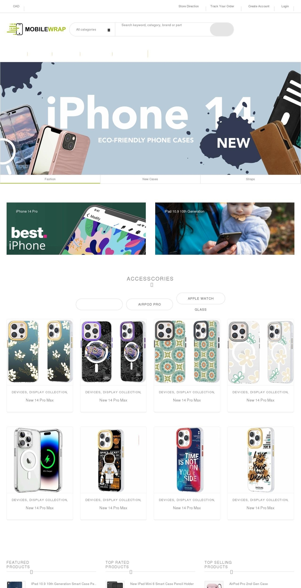 mobilewrap.ca shopify website screenshot