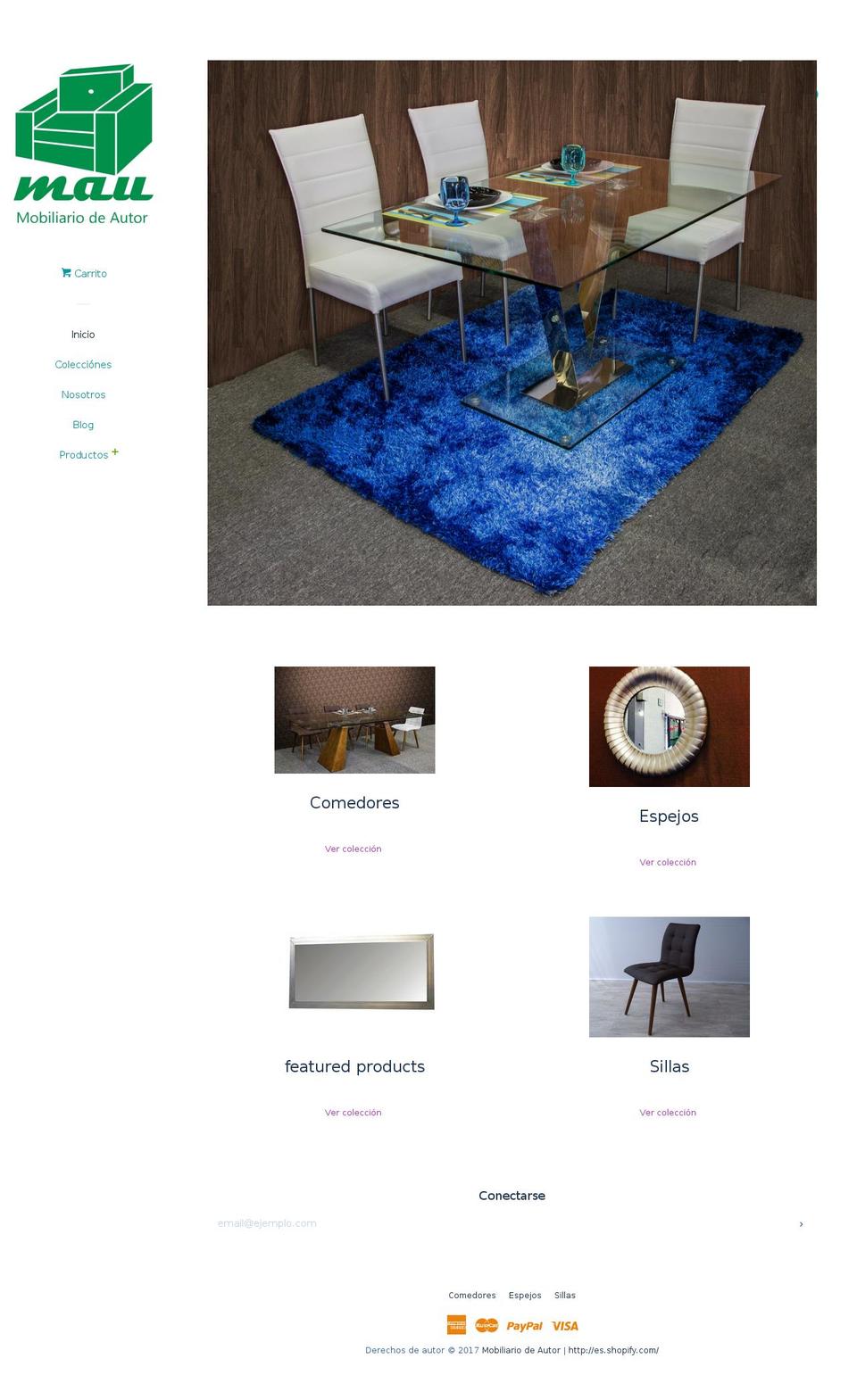 mobiliariodeautor.com shopify website screenshot