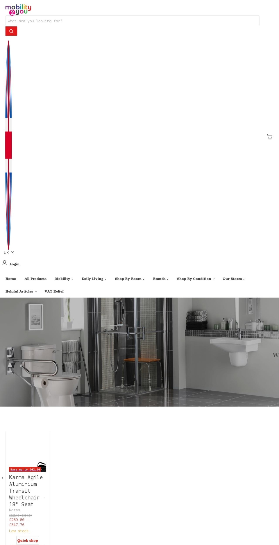 mobility2you.com shopify website screenshot