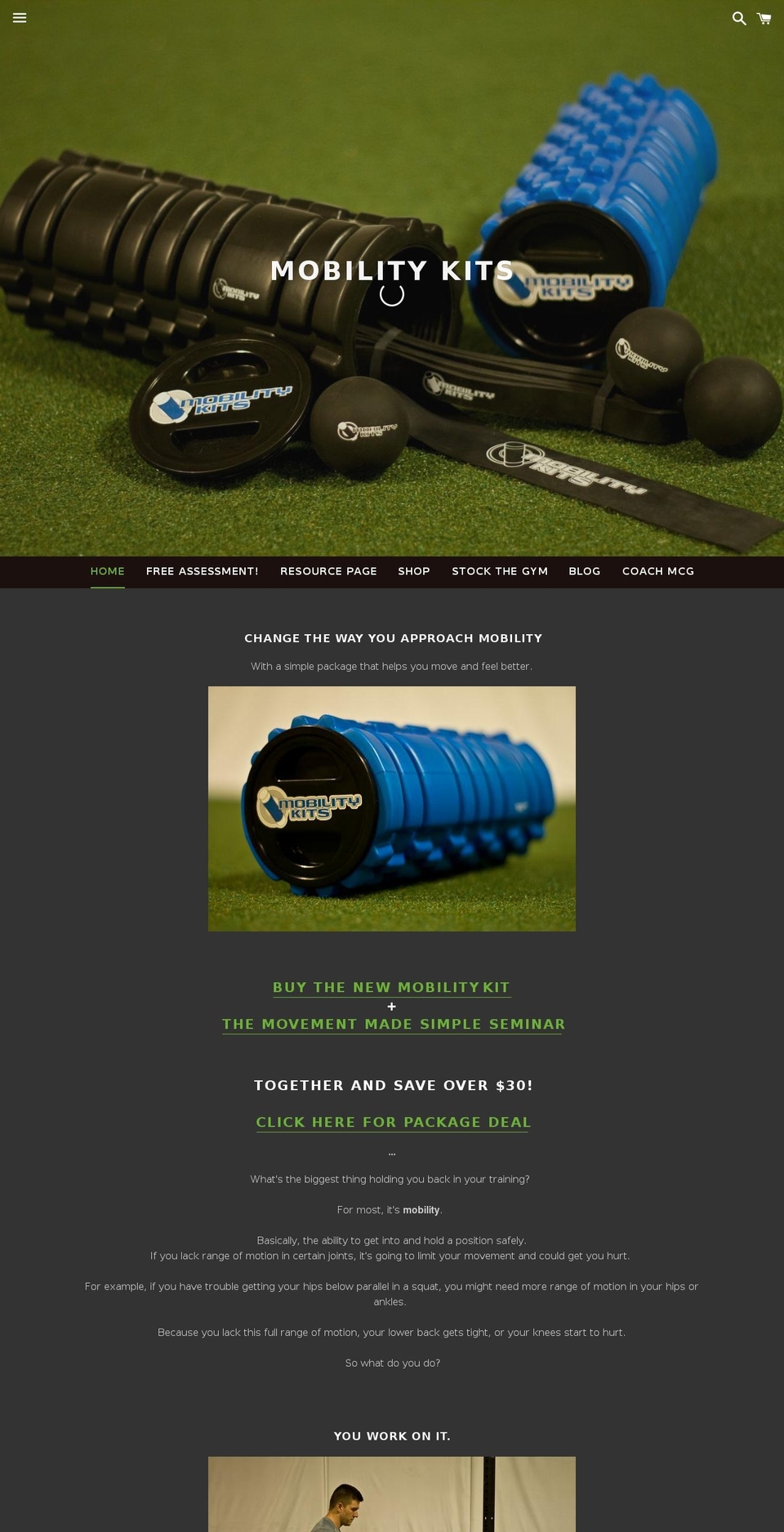 mobilitykits.com shopify website screenshot