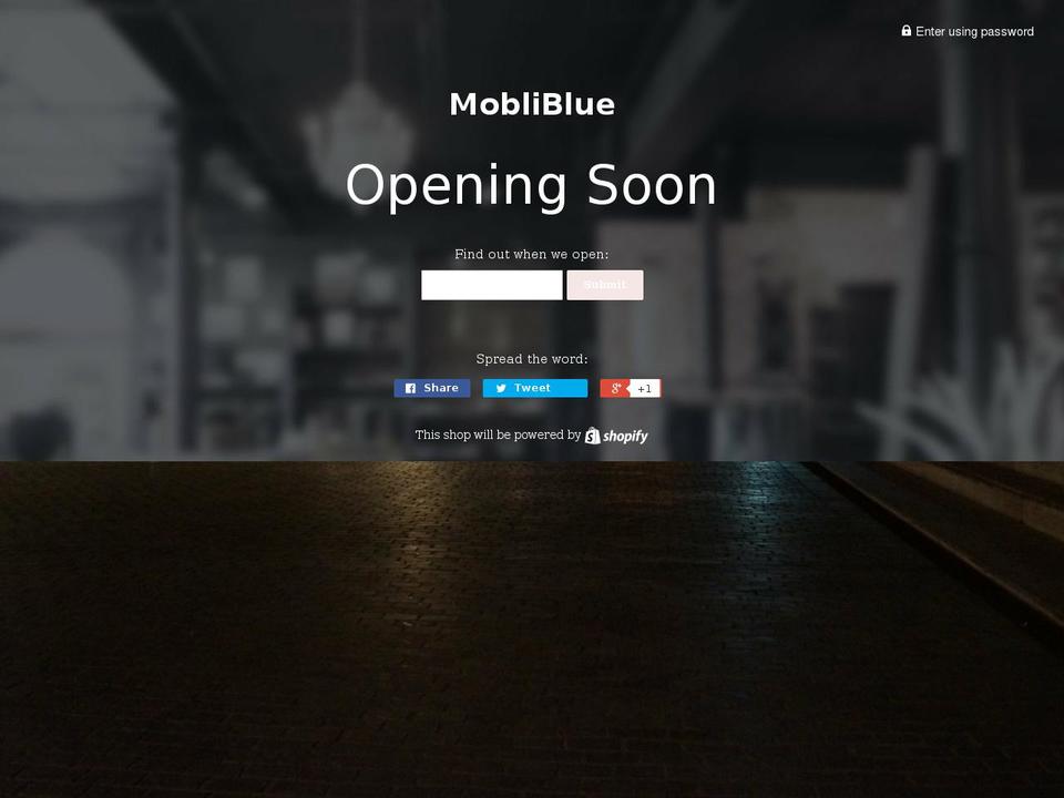 mobliblue.com — Shopify storefront screenshot