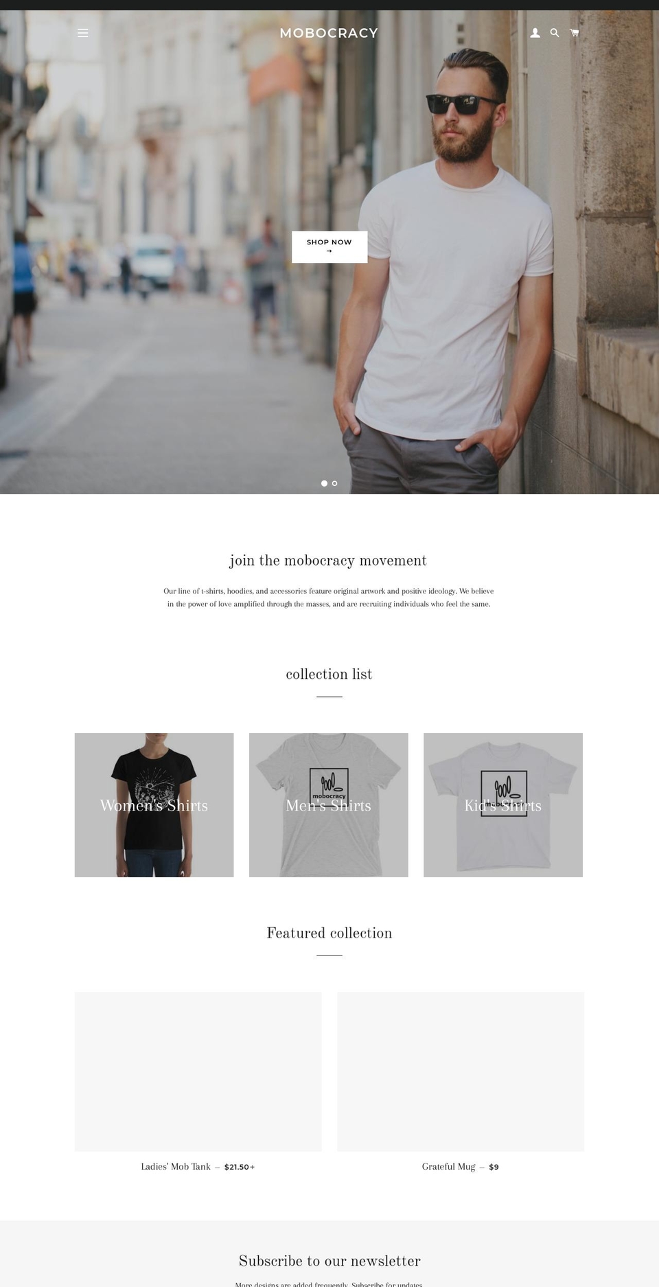 mobshoppe.com — Shopify storefront screenshot