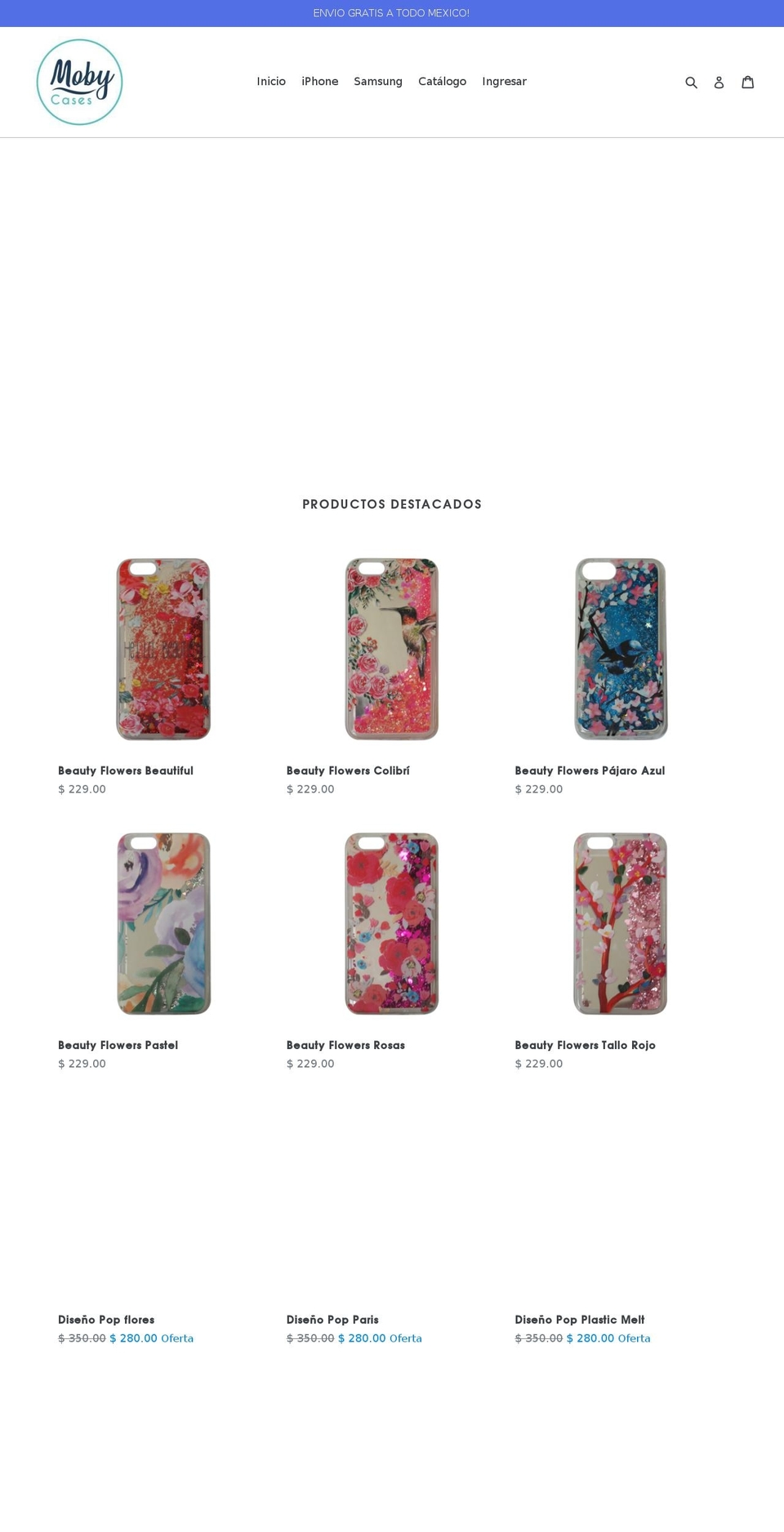 mobyaccesorios.com — Shopify storefront screenshot