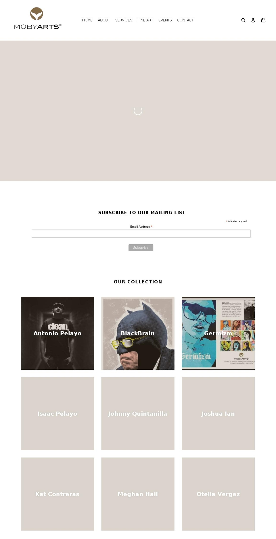 mobyarts.com — Shopify storefront screenshot