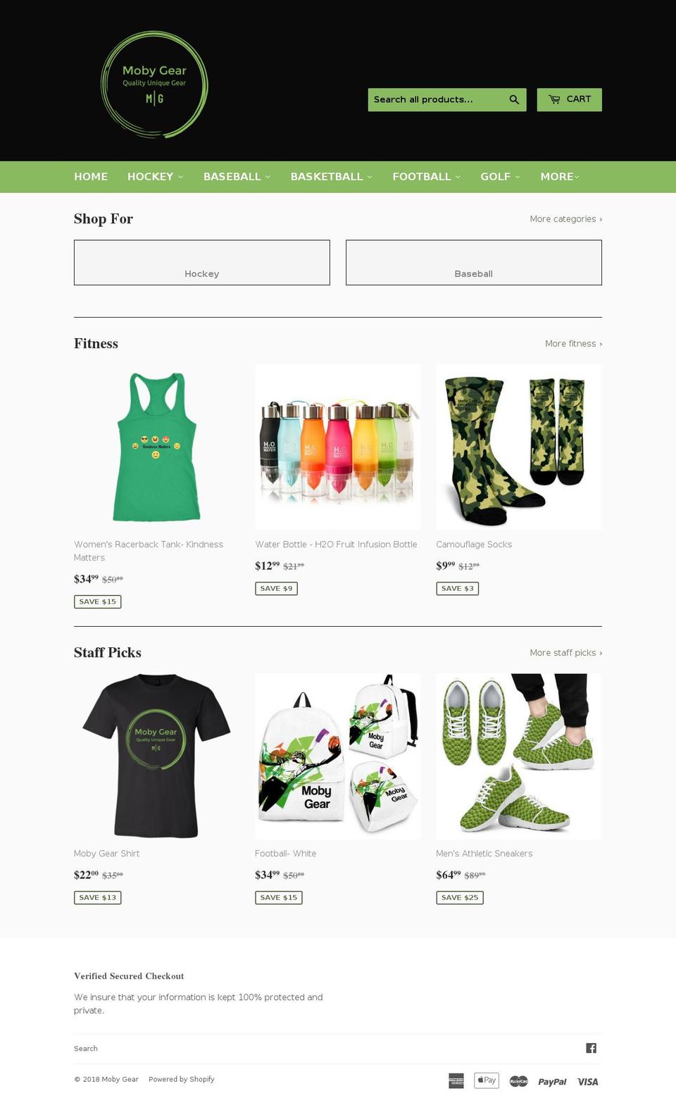 mobygear.store shopify website screenshot