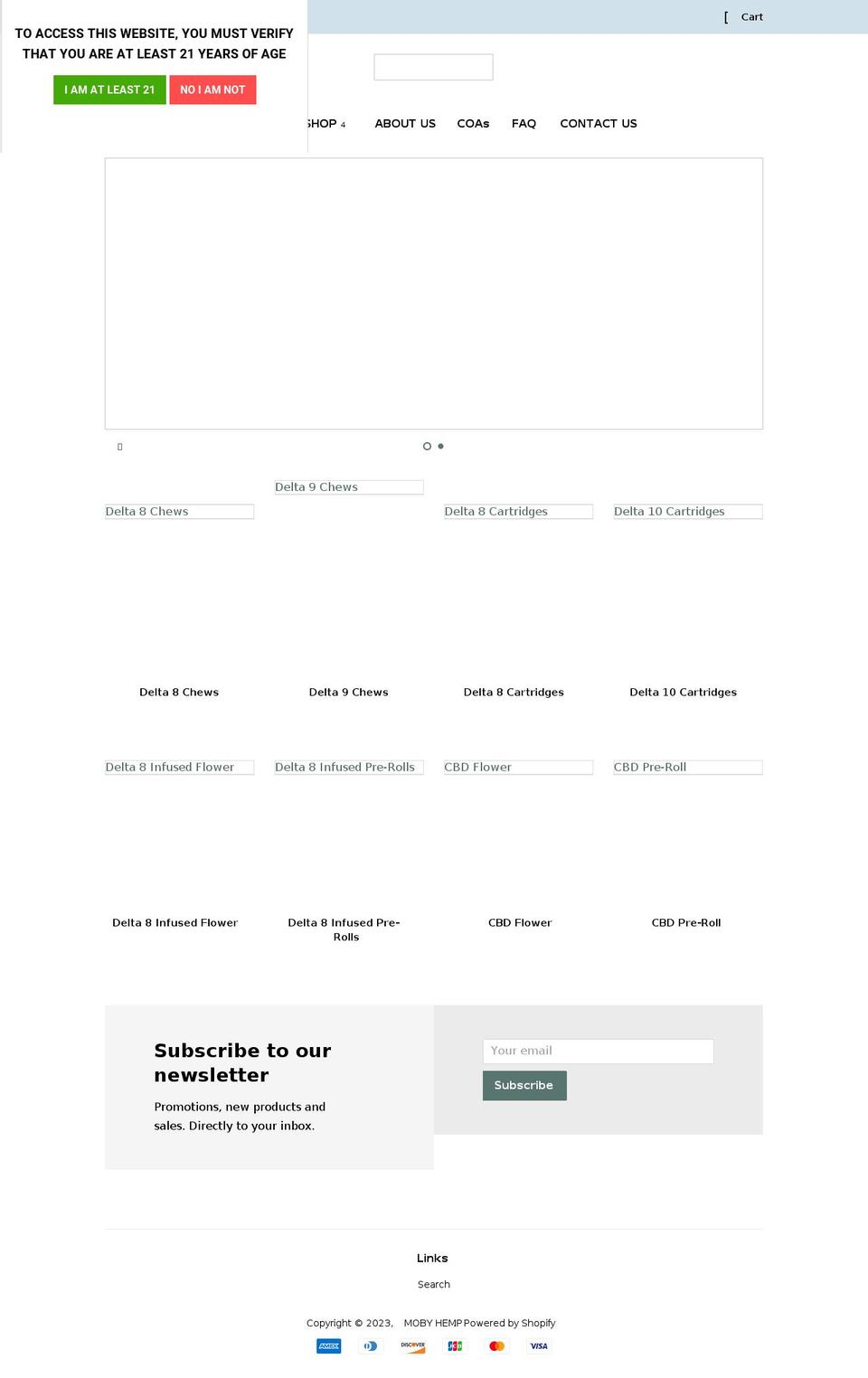 mobyhemp.com shopify website screenshot