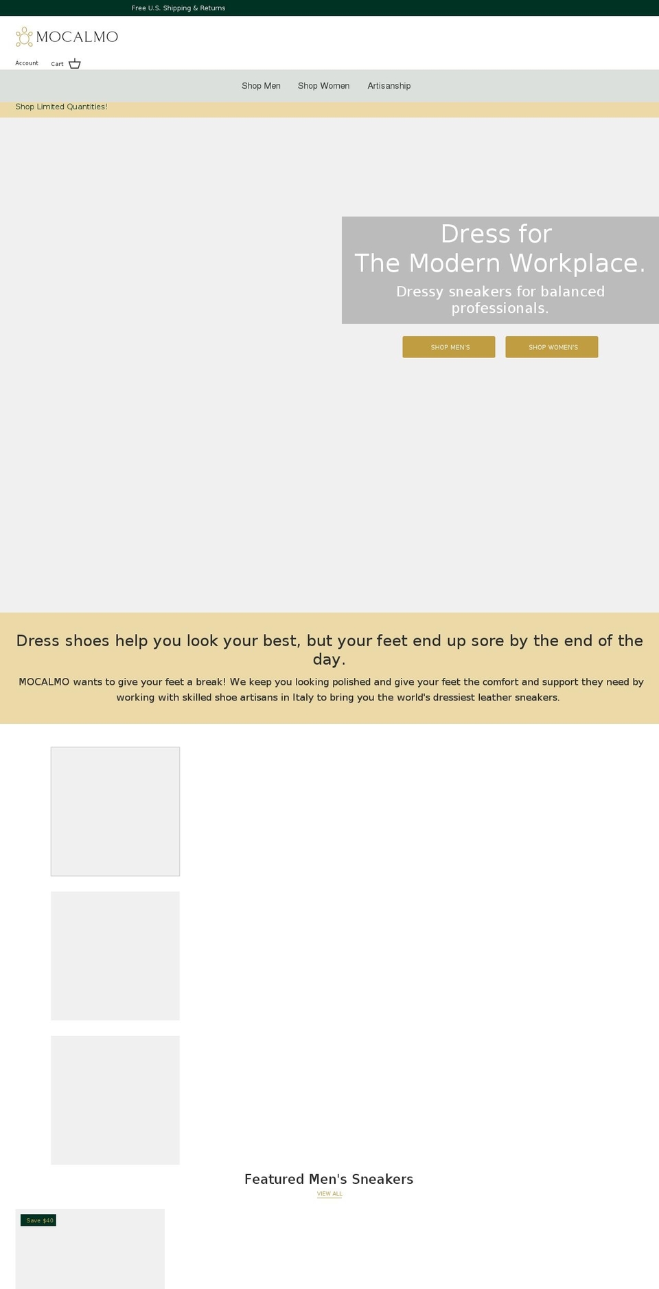 mocalmo.com shopify website screenshot