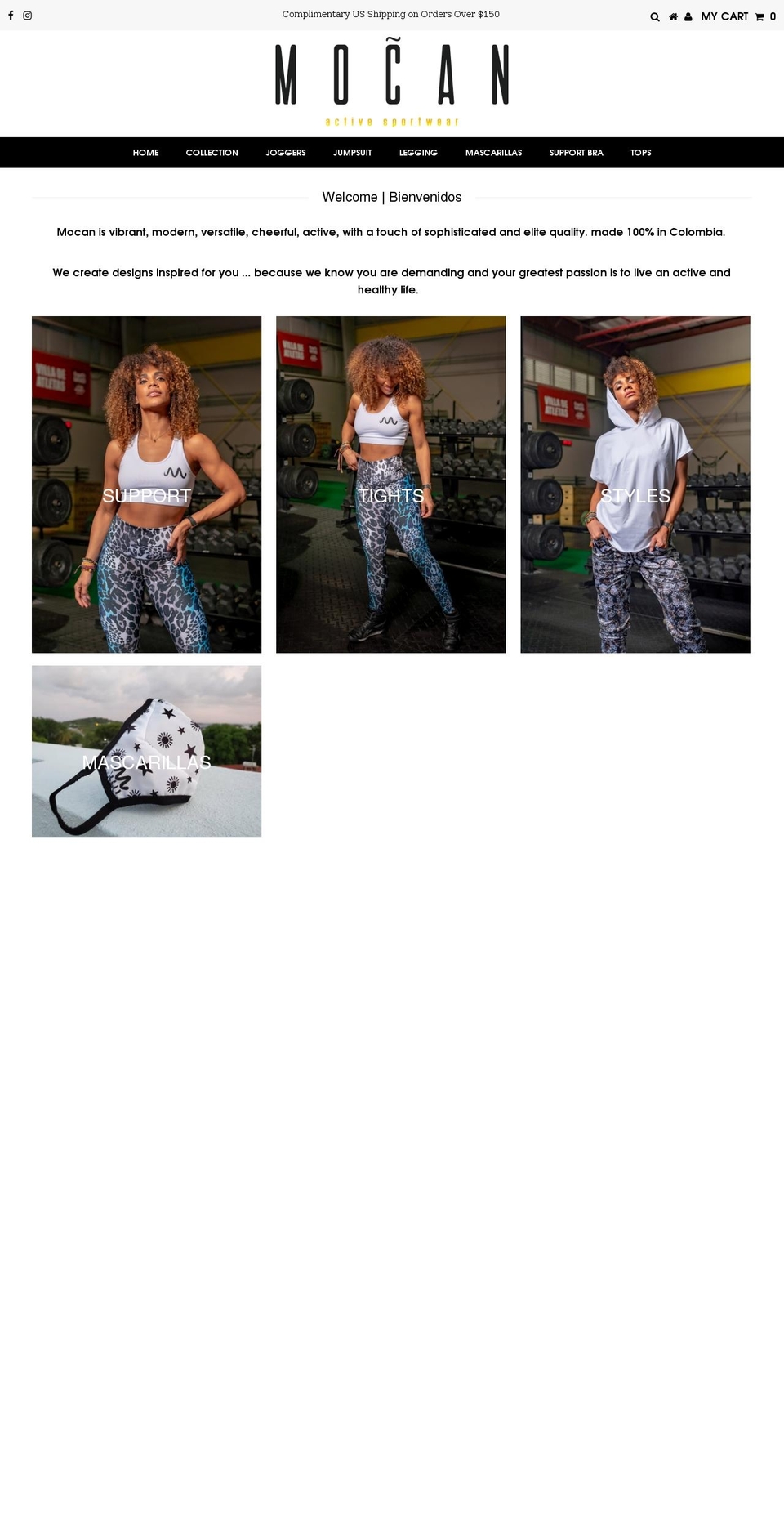 mocanactive.com shopify website screenshot