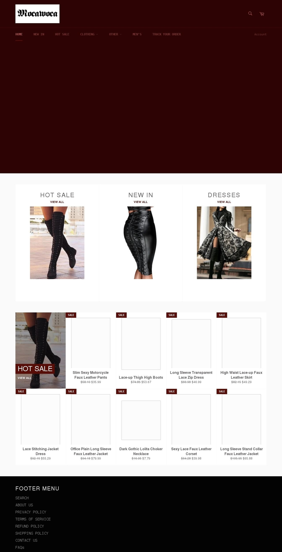 mocawoca.com shopify website screenshot