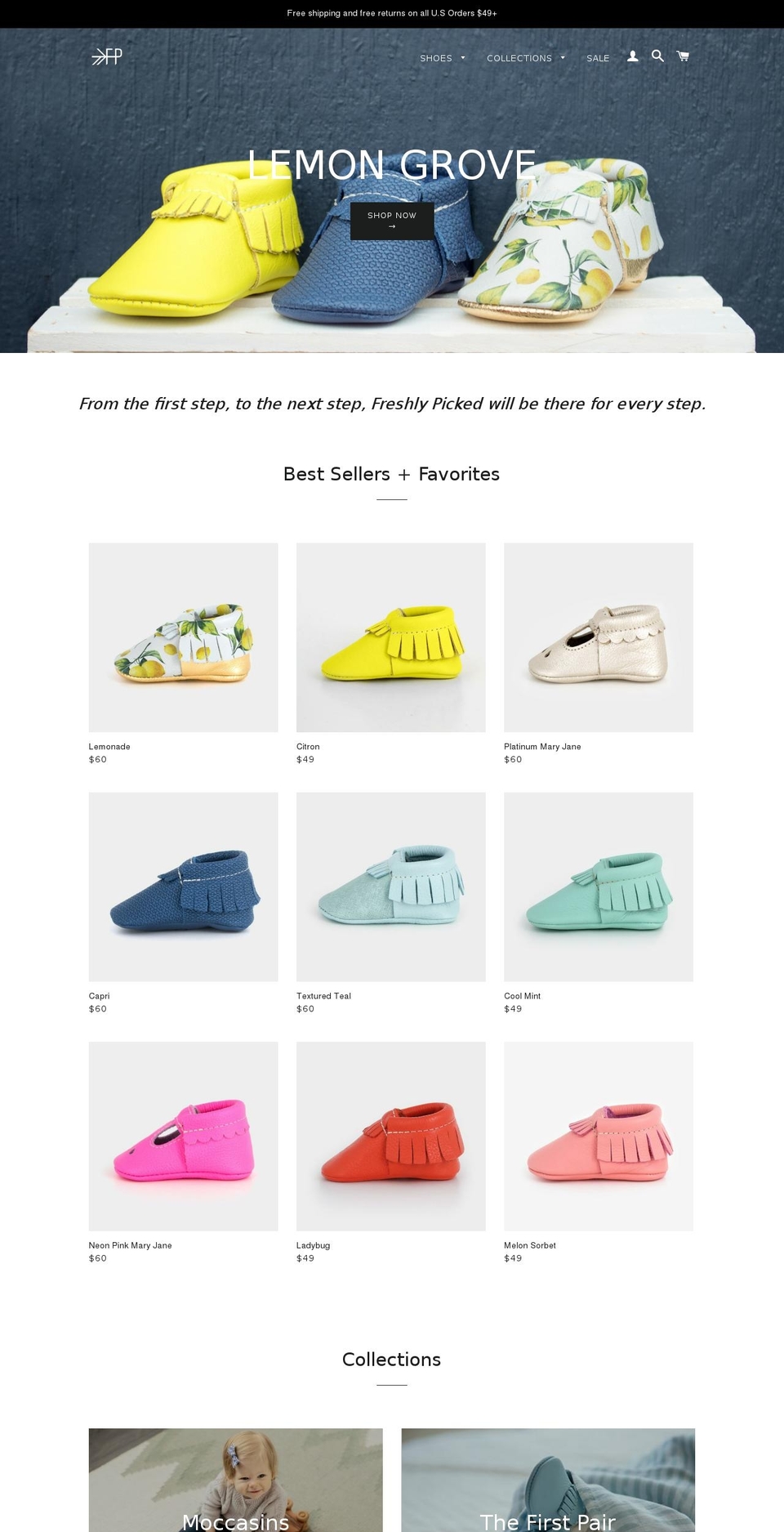 moccasin.com shopify website screenshot