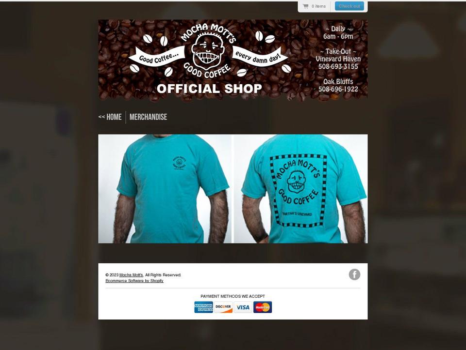 mocha-motts.myshopify.com shopify website screenshot
