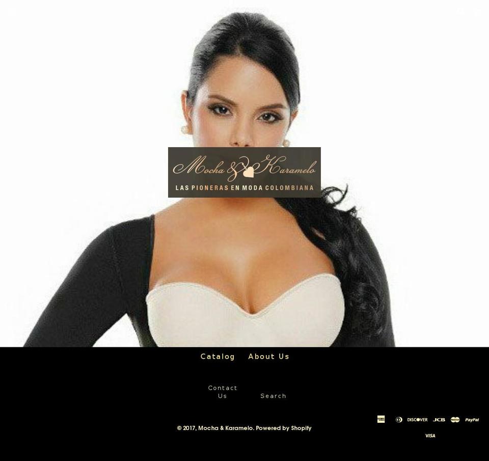 mochaandkaramelo.com shopify website screenshot